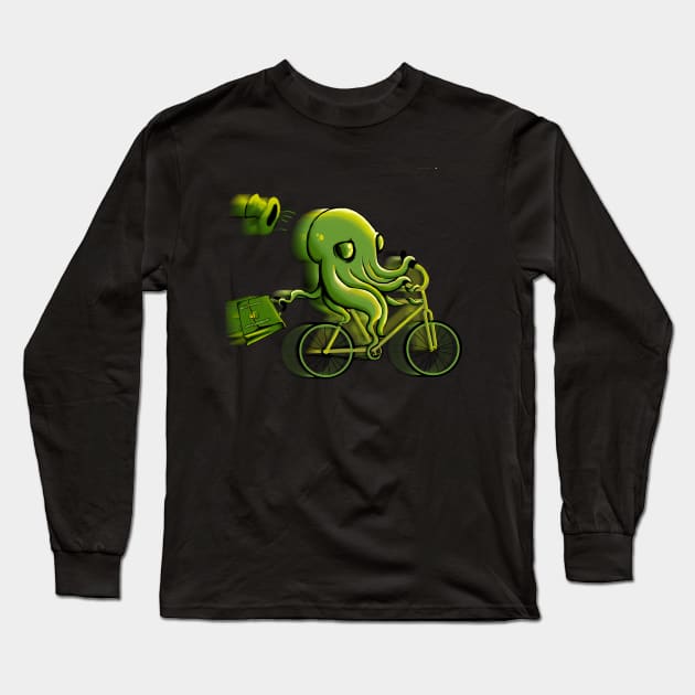 On the Clocktopus Long Sleeve T-Shirt by SmannaTales